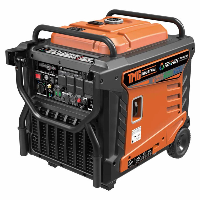 10500 Watt Digital Inverter Hybrid Portable Generator, Tri-Fuel Capabilities (Gas/LPG/NG), 8hrs 50% Load Run Time, CETL,ETL Certified For Canada/US, EPA emissions compliance, TMG-GDI105