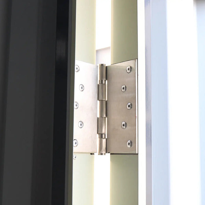 10' x 20' metal garage shed with double front doors, side entry door, charcoal grey finish, and 200 sq-ft of floor space – packed in wooden crate for shipping.