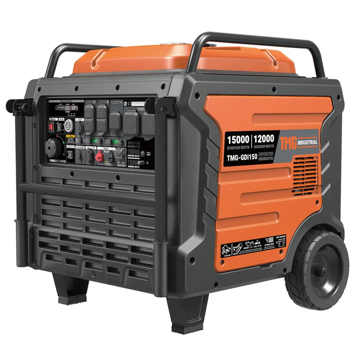 15000 Watt Digital Inverter Portable Generator, 10hrs 50% Load Run Time, EPA Compliance, TMG-GDI150