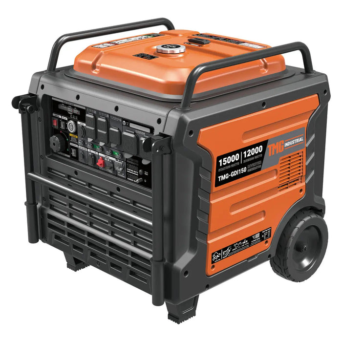 15000 Watt Digital Inverter Portable Generator, 10hrs 50% Load Run Time, EPA Compliance, TMG-GDI150