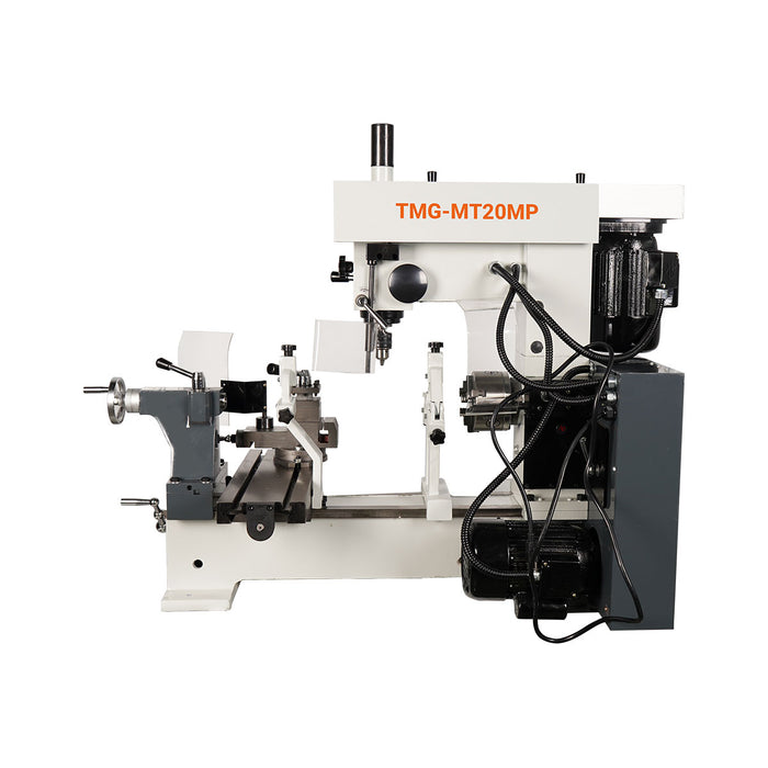 TMG-MT20MP 16" x 20" multi-function lathe milling machine with metric and imperial threading, turning and drilling capability
