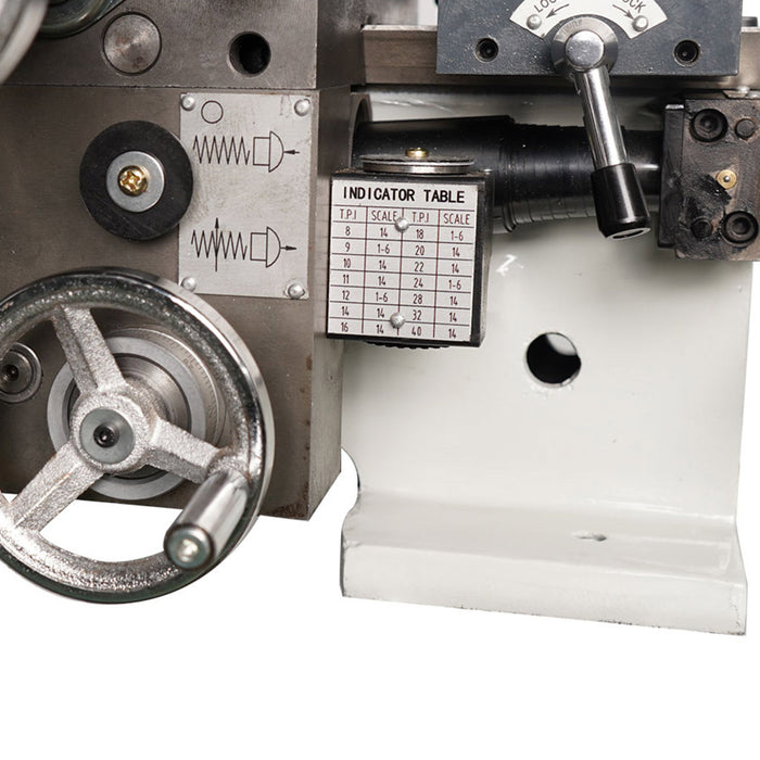 TMG-MT20MP 16" x 20" multi-function lathe milling machine with metric and imperial threading, turning and drilling capability
