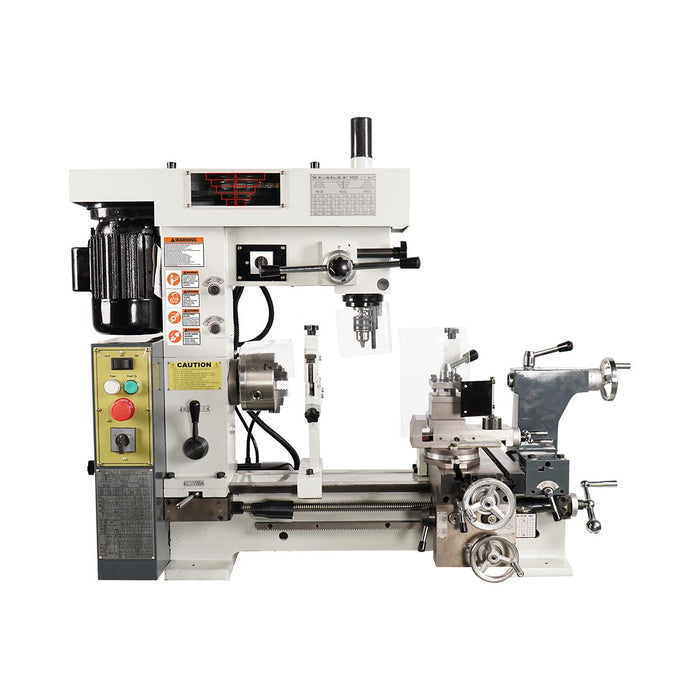 TMG-MT20MP 16" x 20" multi-function lathe milling machine with metric and imperial threading, turning and drilling capability
