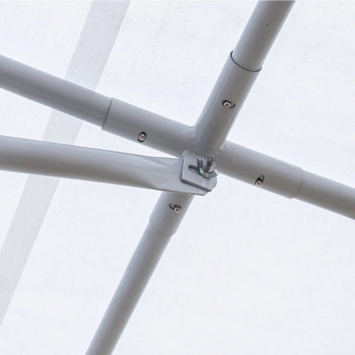 20’ x 20’ Heavy Duty Outdoor Party Tent, PE Tarpaulin Fabric, 6’6" Overhead, 10’ Peak Ceiling, TMG-PT2020A