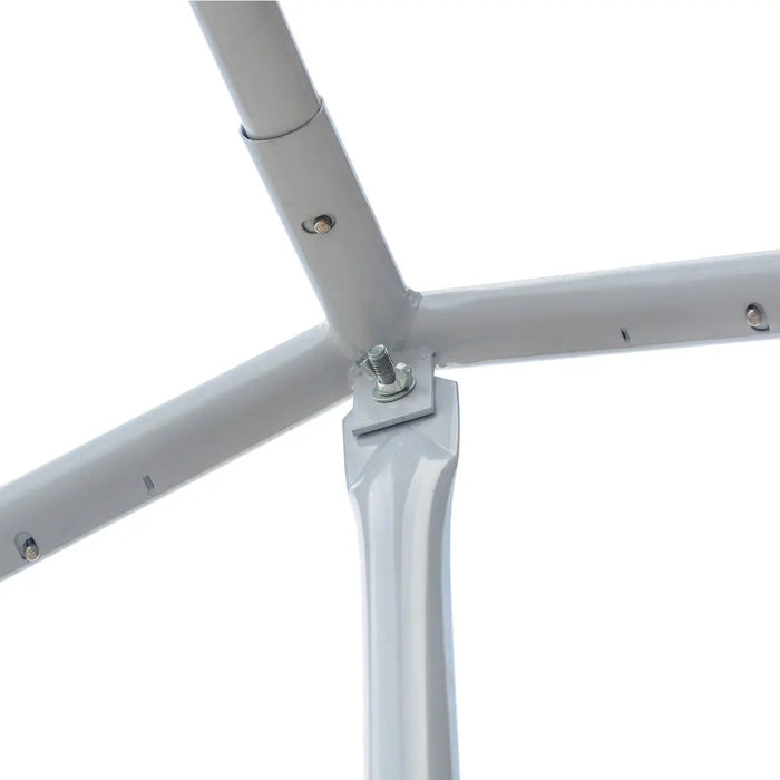 20’ x 20’ Heavy Duty Outdoor Party Tent, PE Tarpaulin Fabric, 6’6" Overhead, 10’ Peak Ceiling, TMG-PT2020A