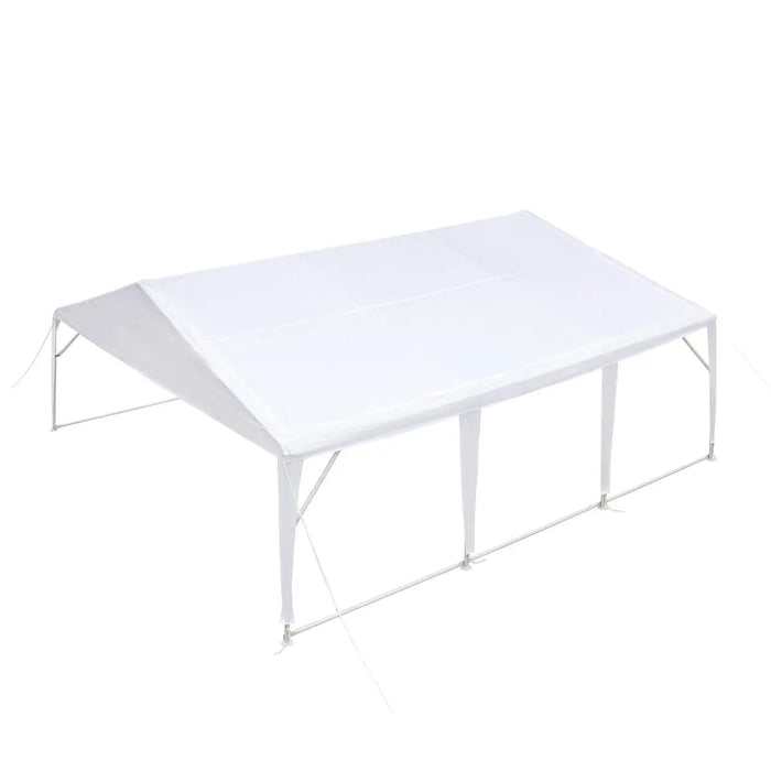 20’ x 20’ Heavy Duty Outdoor Party Tent, PE Tarpaulin Fabric, 6’6" Overhead, 10’ Peak Ceiling, TMG-PT2020A