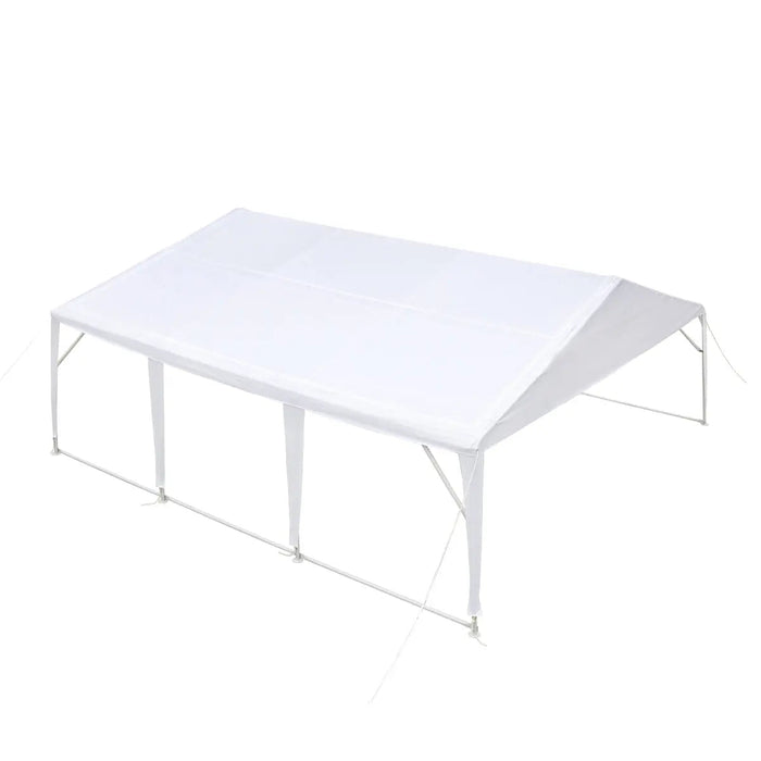20’ x 20’ Heavy Duty Outdoor Party Tent, PE Tarpaulin Fabric, 6’6" Overhead, 10’ Peak Ceiling, TMG-PT2020A