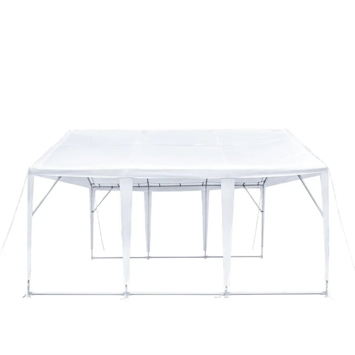 20’ x 20’ Heavy Duty Outdoor Party Tent, PE Tarpaulin Fabric, 6’6" Overhead, 10’ Peak Ceiling, TMG-PT2020A