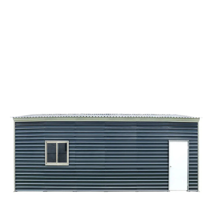 20’ x 30’ Metal Garage Shed, 9' High Double Front Doors, 13’ Peak, 600 Sq-Ft TMG-MS2030