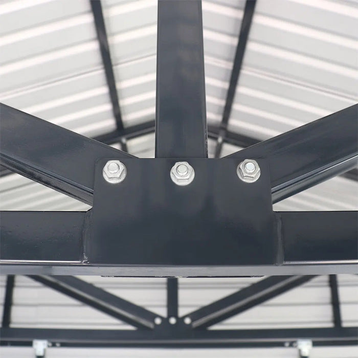 20’ x 30’ Metal Garage Shed, 9' High Double Front Doors, 13’ Peak, 600 Sq-Ft TMG-MS2030