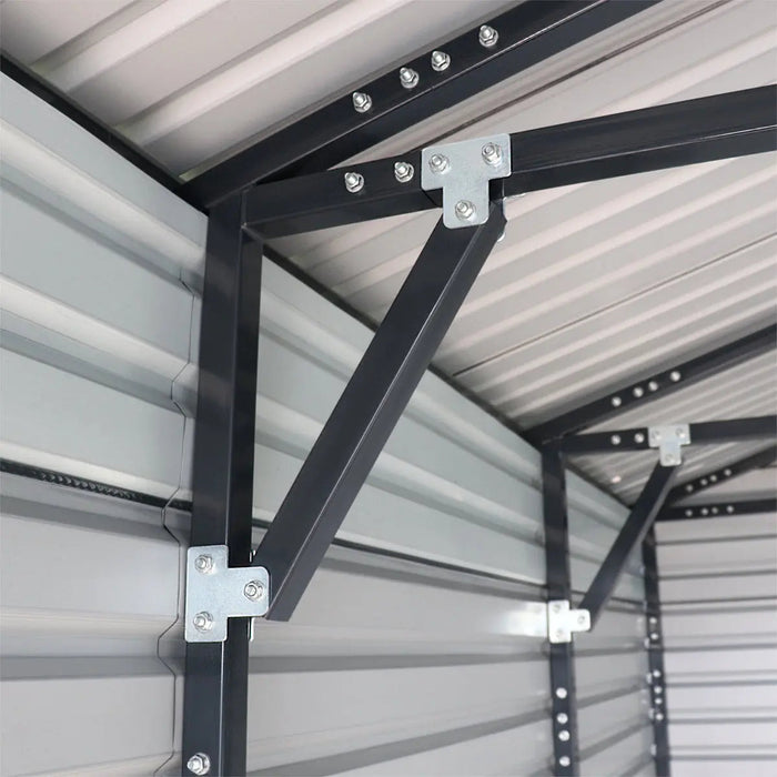 20’ x 30’ Metal Garage Shed, 9' High Double Front Doors, 13’ Peak, 600 Sq-Ft TMG-MS2030