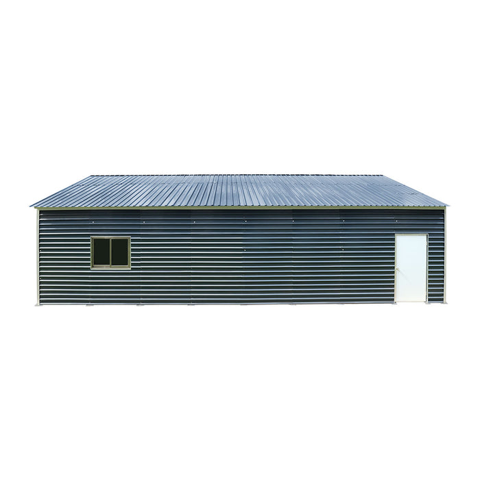 20' x 40' Metal Garage Shed, 9' High Double Front Doors, 13’ Peak, 800 Sq-Ft TMG-MS2040