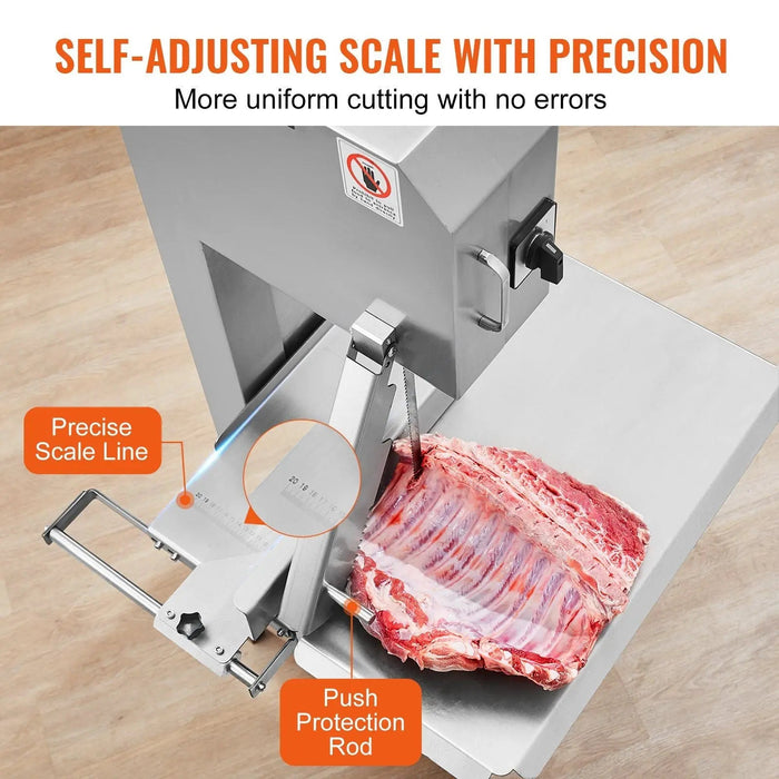 2200W Electric Meat Bandsaw, Up to 8.7" Cutting Thickness, Stainless Steel, 3300lbs of Meat/ hr, DOBA-EMB9