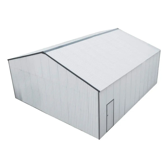 30'x30' Metal Garage Shed – Steel Building with 11’ Clearance High Front Doors, Side Entry Door, 16 GA Steel Structure