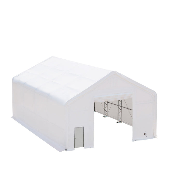 30' x 40' Dual Truss Storage Shelter with Heavy Duty 17 oz PVC Cover TMG-DT3042(Previously TMG-DT3041)