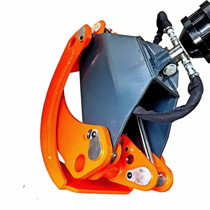 3300 lb Skid Steer Rotary Log Grapple, 360° Rotation, 49″ Opening, for 40-75 HP Skid Steers, TMG-SLG50