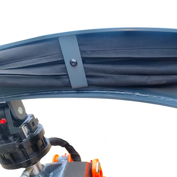 3300 lb Skid Steer Rotary Log Grapple, 360° Rotation, 49″ Opening, for 40-75 HP Skid Steers, TMG-SLG50