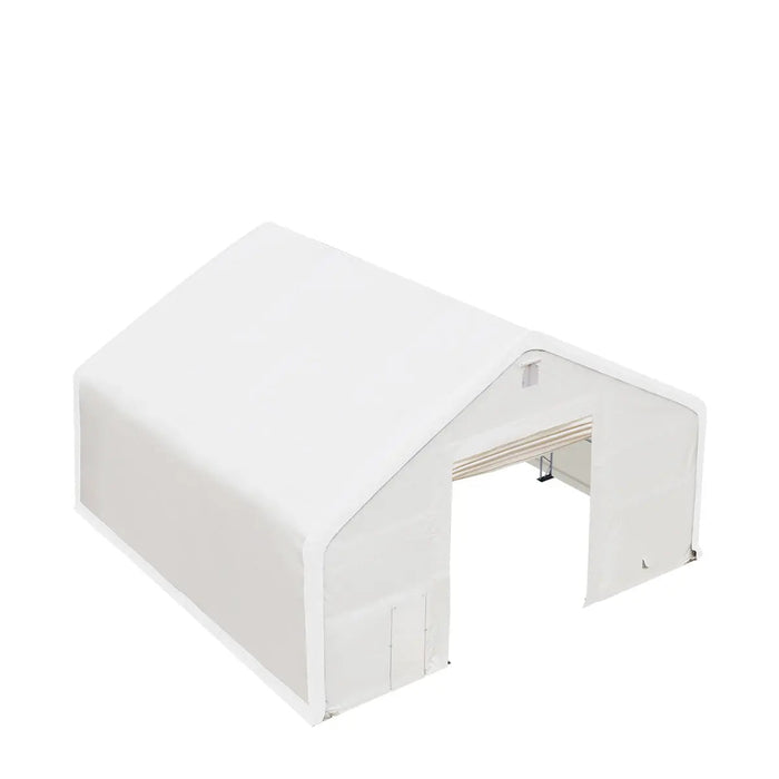40' x 40' Dual Truss Storage Shelter with Heavy Duty 21 oz PVC Cover & Drive Through Doors, TMG-DT4041