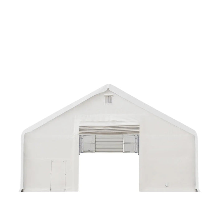 40' x 40' Dual Truss Storage Shelter with Heavy Duty 21 oz PVC Cover & Drive Through Doors, TMG-DT4041