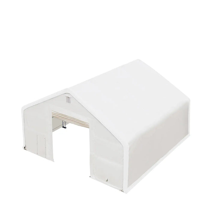 40' x 40' Dual Truss Storage Shelter with Heavy Duty 21 oz PVC Cover & Drive Through Doors, TMG-DT4041