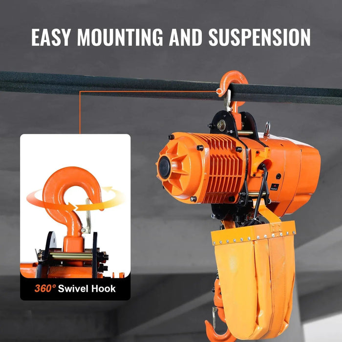 4400 LBS Wireless Electric Chain Hoist with 20 FT Lifting Height, IP54 Protection, DOBA-AHE2