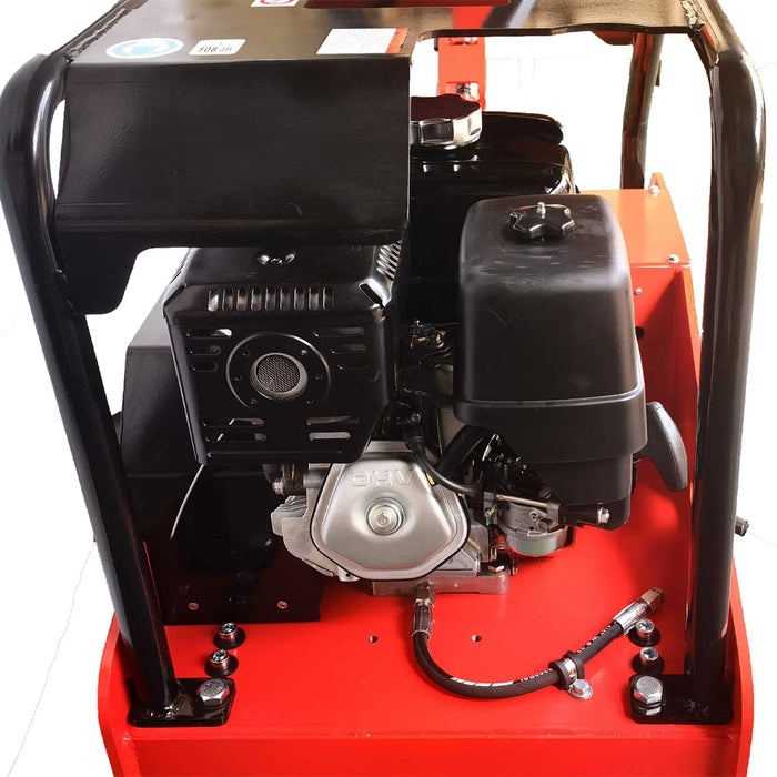 TMG-PC50H plate compactor with 50 kN (11,240 lbf) force and 13 HP Honda GX390 engine, built for heavy-duty ground compaction on soil, gravel, and asphalt.