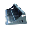 2.0 m Skid Steer Rock Skeleton Bucket Attachment, 100mm (4") Tine Spacing, Universal Mount, TMG-SB78