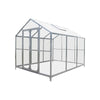 8' x 10' Greenhouse Kit with Galvanized Steel Frame, Pro Series, Polycarb Roof and Crystal-Clear Walls TMG-GH811