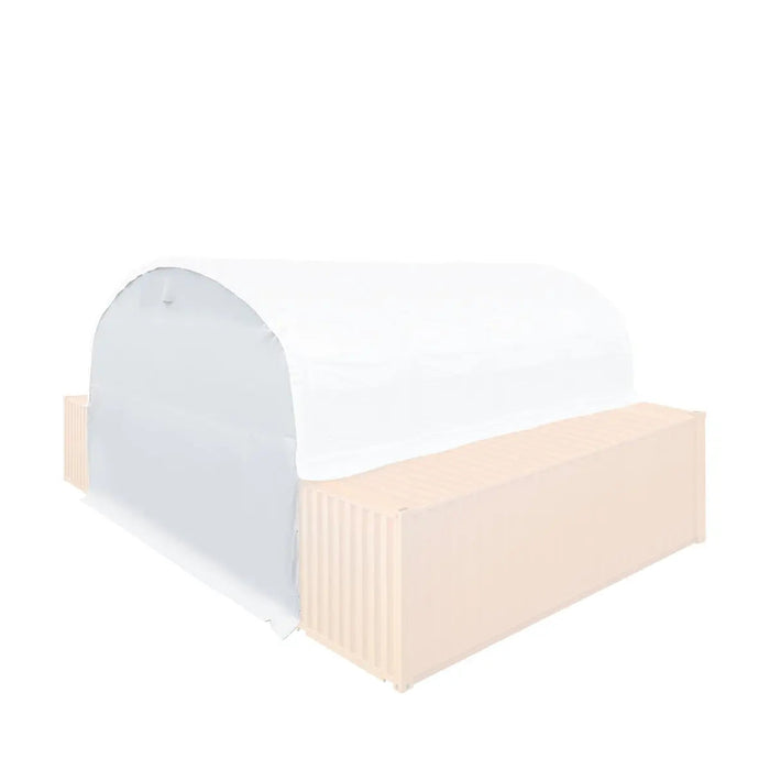 Back End Wall Kit, Compatible with TMG-DT3020C and DT3040C container shelters installed with the high cube containers (9’6"), TMG-DT30BW9V