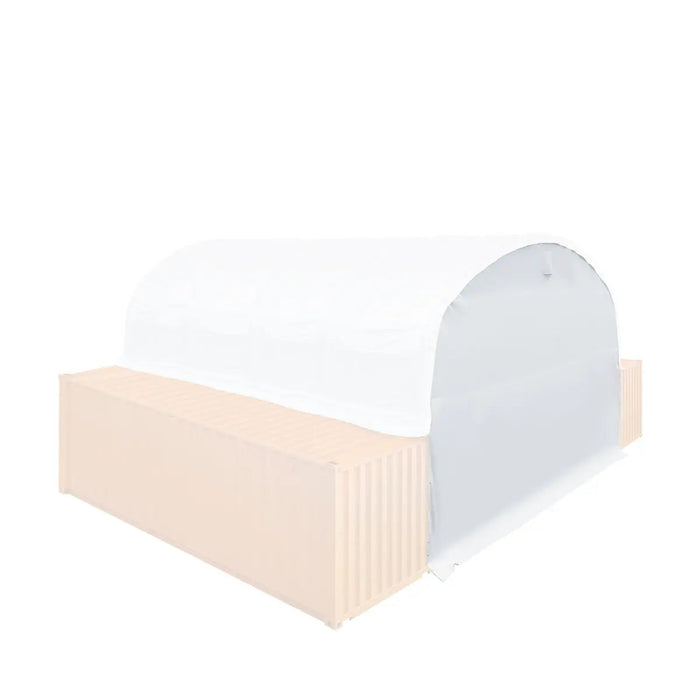 Back End Wall Kit, Compatible with TMG-DT3020C and DT3040C container shelters installed with the high cube containers (9’6"), TMG-DT30BW9V