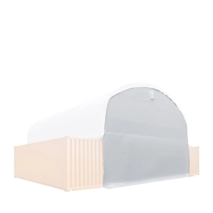 Back End Wall Kit, Compatible with TMG-DT3020C and DT3040C container shelters installed with the standard height containers (8’6"), TMG-DT30BW8V