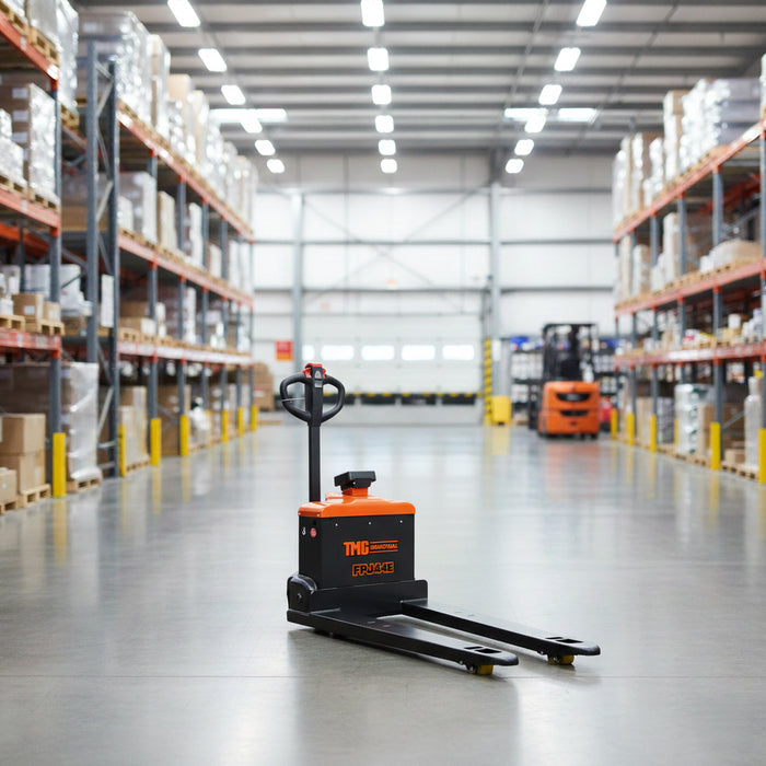 4400-lb Fully Electric Powered Pallet Jack Truck with Scale, 48" Forks, 2" LCD, TMG-FPJ44E TMG Industrial CA