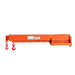 TMG-FJC66 Forklift Telescoping Jib Crane with 6600 lb capacity, adjustable 30” to 138” boom and lock pin shaft
