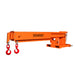 TMG-FJC66P Forklift Telescoping Pivoting Jib Crane, 6600 lb capacity with adjustable 30”-138” boom and lock pin safety