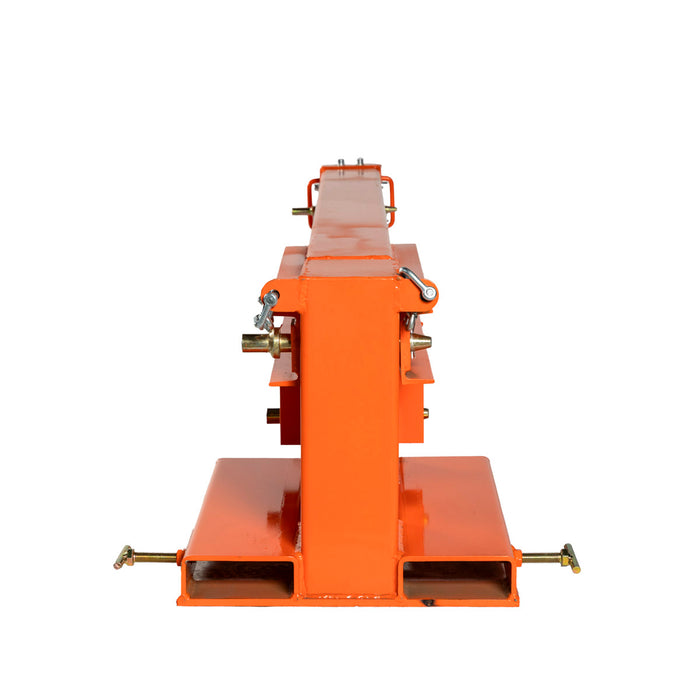 TMG-FJC66P Forklift Telescoping Pivoting Jib Crane, 6600 lb capacity with adjustable 30”-138” boom and lock pin safety