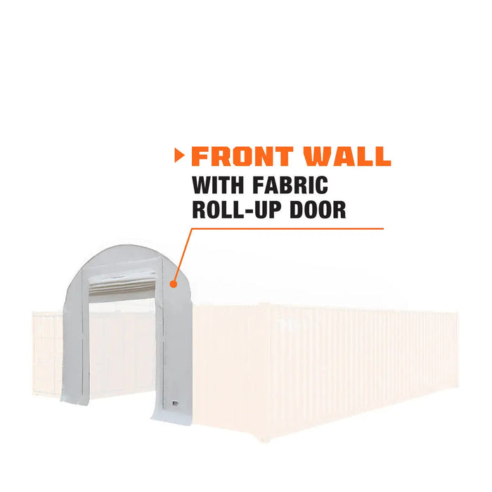 Front End Wall Kit, Compatible with TMG-DT2041CV container shelters installed with the high cube containers (9’6"), TMG-DT20FW9V