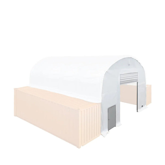 Front End Wall Kit, Compatible with TMG-DT3020C and DT3040C container shelters installed with the standard height containers (8’6"), TMG-DT30FW8V