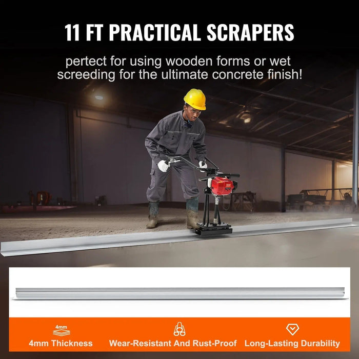 Gas Concrete Screed, 4-Stroke Vibrating Motor, Heavy-Duty Paving Tool, Smooth Finishing Performance, DOBA-GCS4