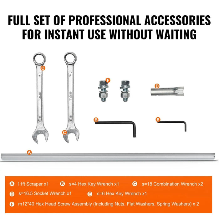 Gas Concrete Screed, 4-Stroke Vibrating Motor, Heavy-Duty Paving Tool, Smooth Finishing Performance, DOBA-GCS4