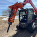 TMG Industrial 45-100 HP Skid Steer Hydraulic Breaker, 3” Moil Point Chisel, 785 J Impact Energy, Universal Mount, TMG-HB90S