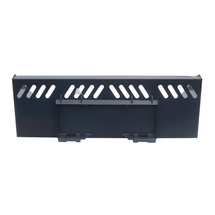 TMG Industrial Heavy-Duty 84” Skid Steer Snow/Mulch Bucket, Bolt-On Cut Edge, 1500-lb Weight Capacity, Universal Quick Mount, TMG-SN84