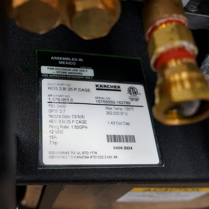 Kärcher Professional 2400 PSI GPM Hot Water Pressure Washer, Honda Engine, 12V Wayne Burner, Mfr Model # HDS 2.8/25 P