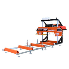 2.9 m Portable Sawmill (Blade is not Included), 1010 mm Diameter, 22 HP 740cc Engine, TMG-PSM38