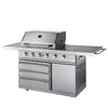 Outdoor Gas Grill, 3 Cooking Grids, Warming Rack, Spacious Cooking Area, 4 Main Burners, CSA Certified, TMG-LKS06