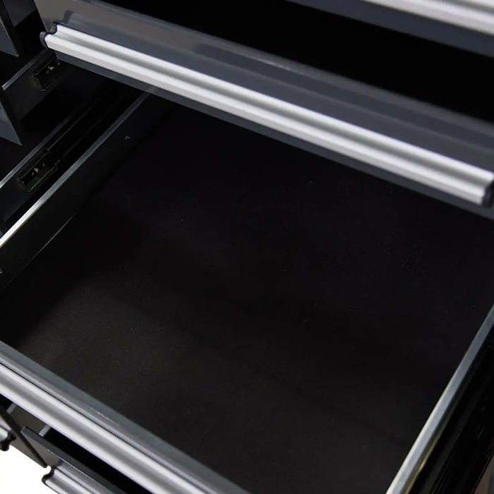 Pro Series 7-Ft 24-Drawer Workbench with Stainless Steel Top, Ball Bearing Double Slides & Casters, TMG-WB724