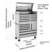 Pro Series 41” Stainless Steel Tool Chest Cabinet – 14 Drawers, Top Lid, and Caster Wheels, TMG-SC4114