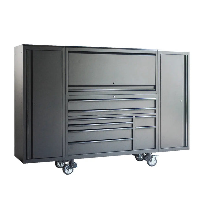 Pro Series 56” Tool Chest Cabinet with 8 Drawers, Caster Wheels & Side Lockers TMG-SC5608