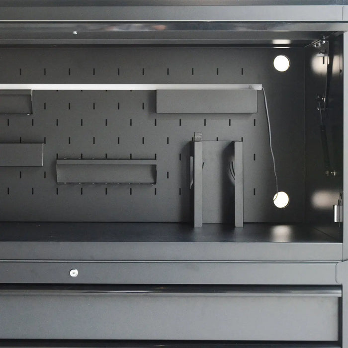 Pro Series 56” Tool Chest Cabinet with 8 Drawers, Caster Wheels & Side Lockers TMG-SC5608