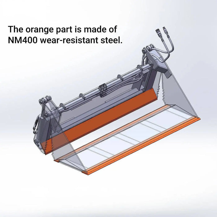 Skid Steer 4-in-1 Bucket, 30" Maximum Opening, 1545 Lb Load Capacity, TMG-SBF72