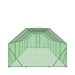 TMG Industrial 10’ x 40’ Wire Mesh Chicken Run Shelter Coop, Galvanized Steel, 400 Sq-Ft, Lockable Gate, PVC Coated Mesh, TMG-CRS1040